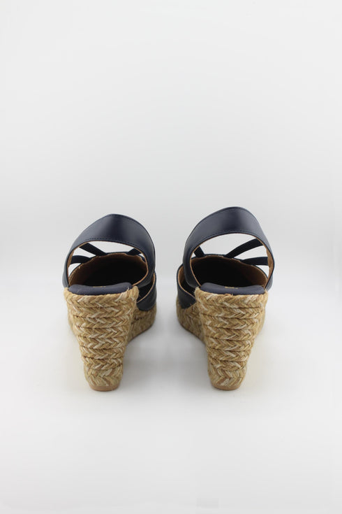 Paseart Strappy Espadrille Wedge Slingback Sandals